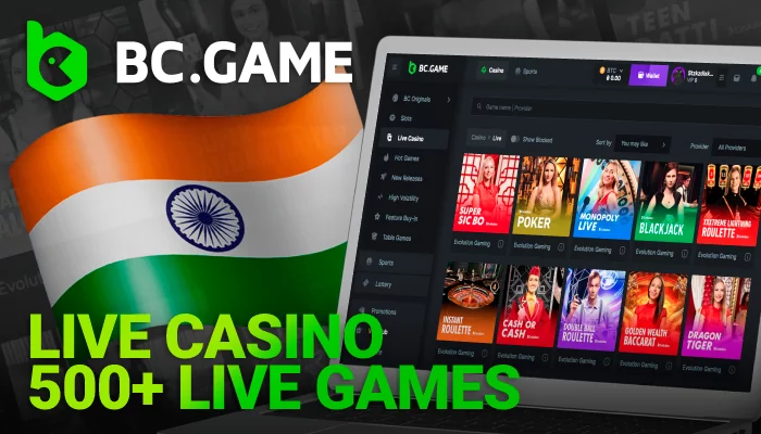 A Deep Dive into BC Game's Live Casino Offerings in India: 500+ Games