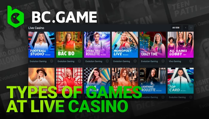 Exploring the Variety of Live Casino Games at BC Game India
