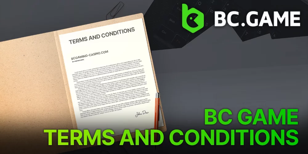 BC Game's Terms of Service for users located in India