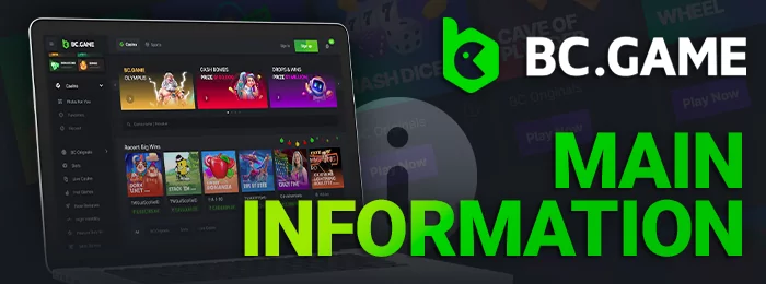 Key Details and Overview of BC Game Crypto Casino