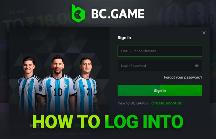 A walkthrough of the authorization process to access your BC Game account.