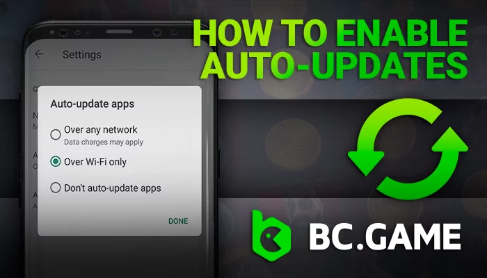 How to enable auto-updates for the BC Game app