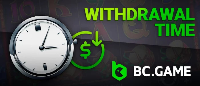 Typical BC Game withdrawal windows: between 10 minutes and 6 hours