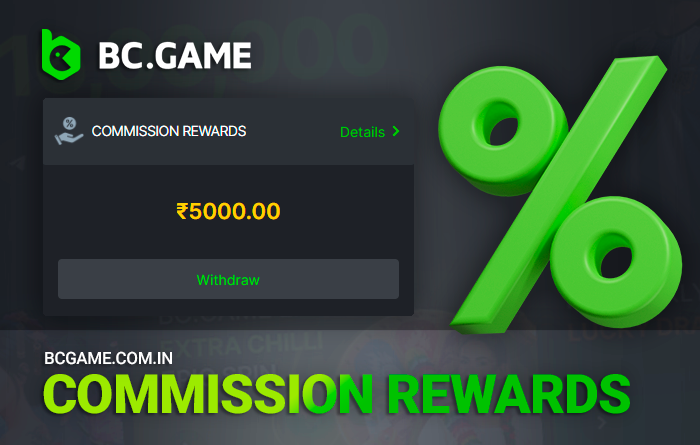 Commission-based rewards for BCGame players