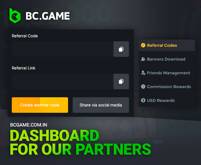 Tracking and analytics for invited players in the BCGame affiliate program