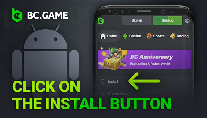 Hit the installation button to begin setting up the app on your Android device