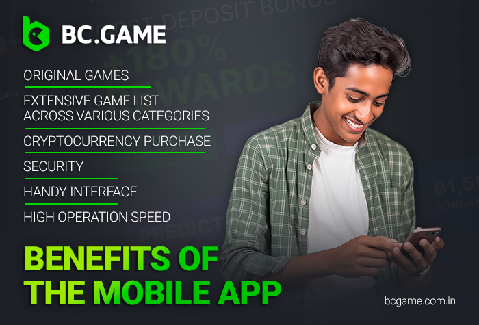 Key highlights of the BC Game app include the integrated casino, BC Swap functionality, robust security protocols, fast loading times, and easy crypto purchases.