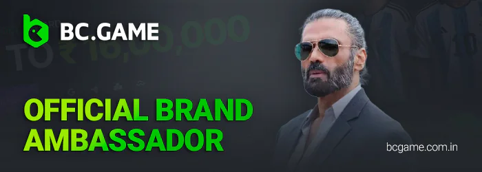 Suniel Shetty — the official face of BC.Game